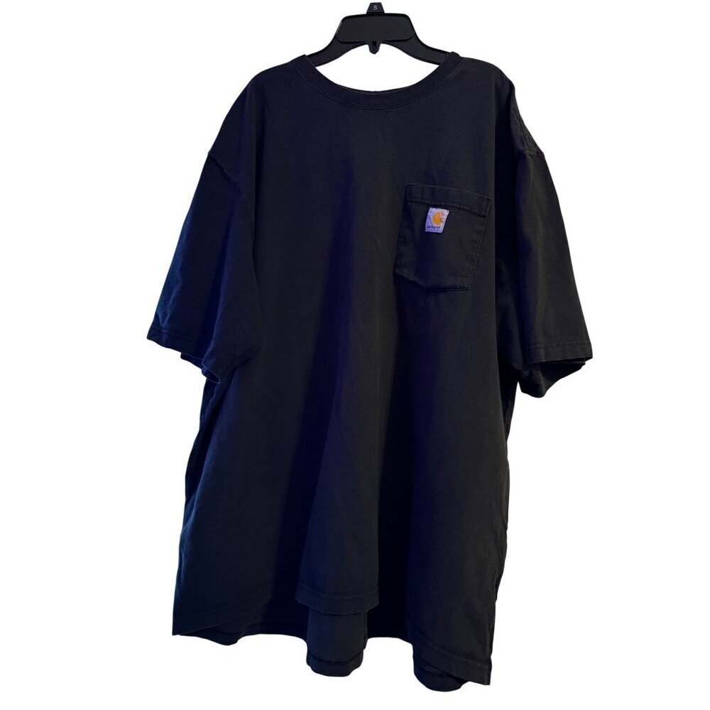 Carhartt Mens 2XL Black Short Sleeve Loose-Fit Heavyweight Pocket T-Shirt USA